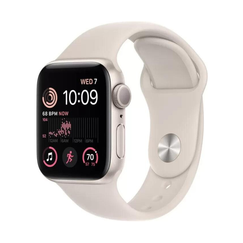 Apple Watch SE 2 GPS 44mm Starlight Aluminum Case with Starlight Sport Band (MNJX3) б/у
